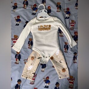 My First Halloween Kids Matching Set - Cream